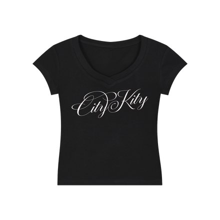 Essential V-Neck Bodycon T-Shirt